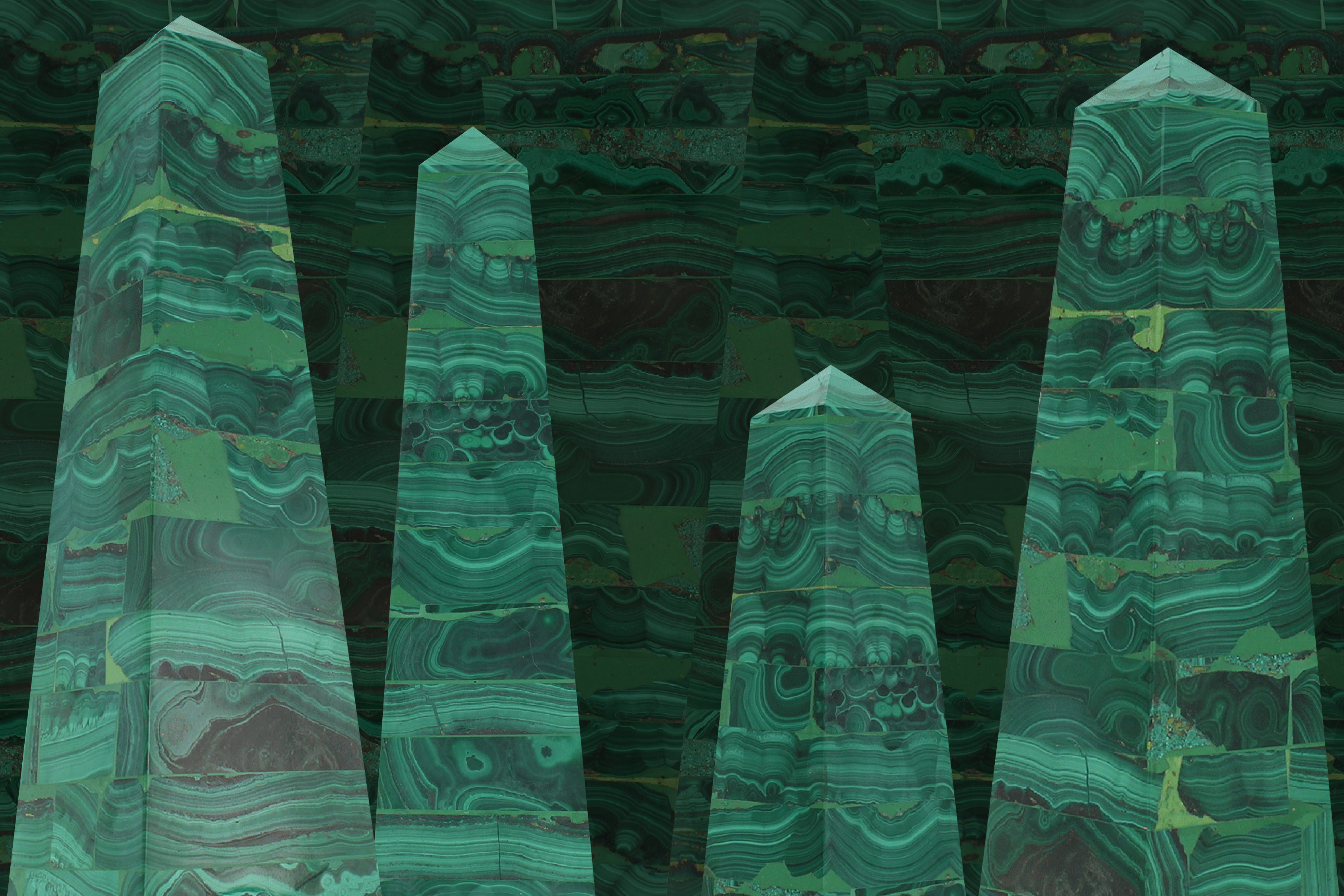 Malachite Obelisk 1 from the World's First Collection of Limited Edition Awards