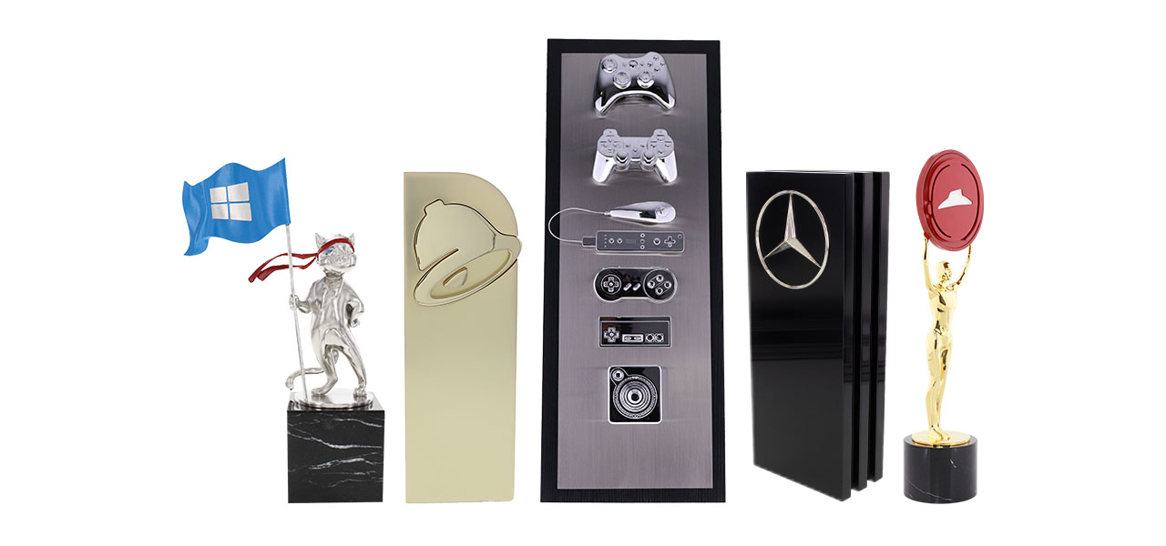 The Verzion Community Shield trophy, Microsoft Company Recognition Program, Netflix company trophy, Nestle Purina Pet Food Company Award