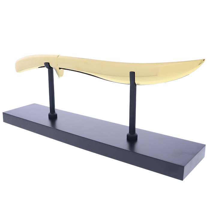 Gold Champagne Sabre luxury gift on a pedestal