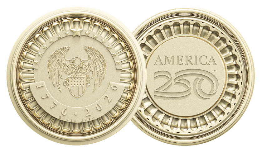 America250 Commemorative Medal 5 The Liberty made of bronze by Society Awards