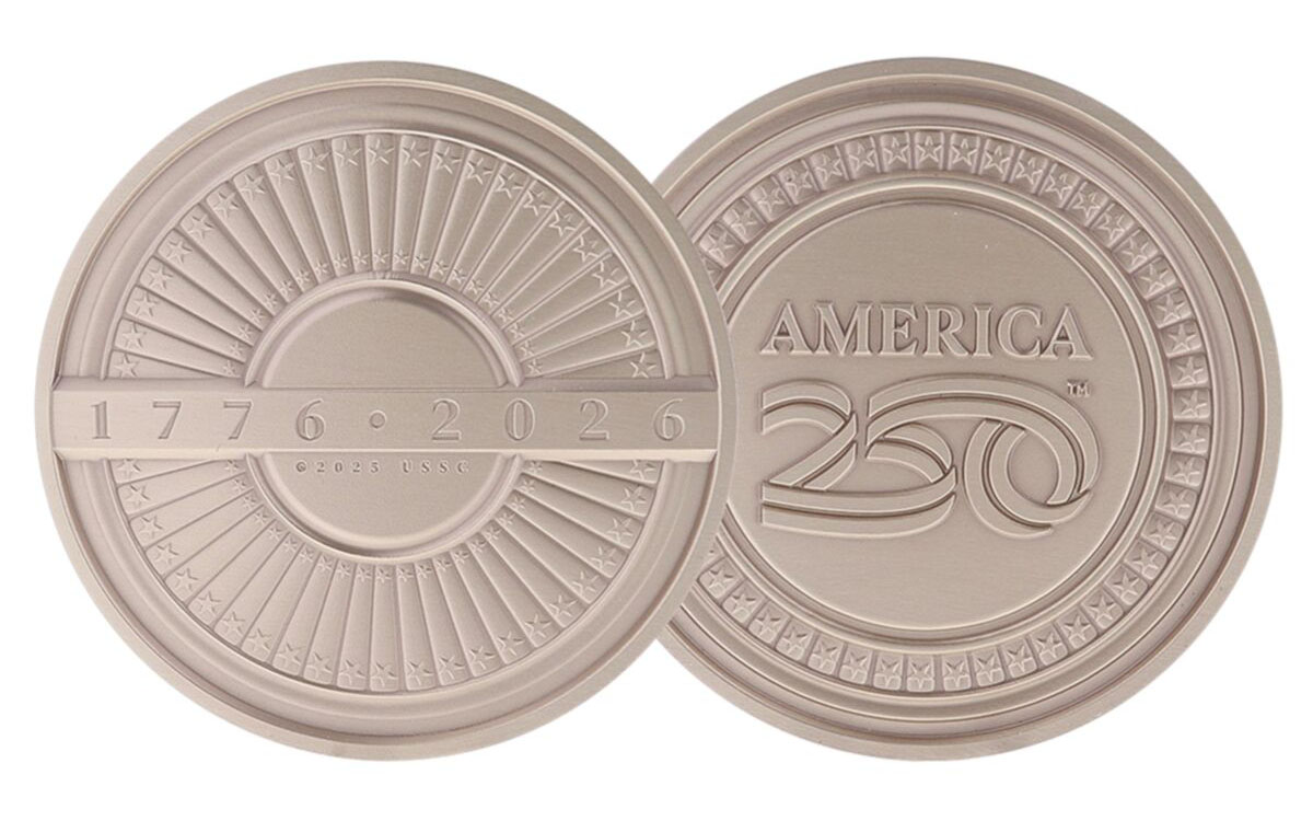 America250 Commemorative Medal 1 The Foundation made of bronze by Society Awards