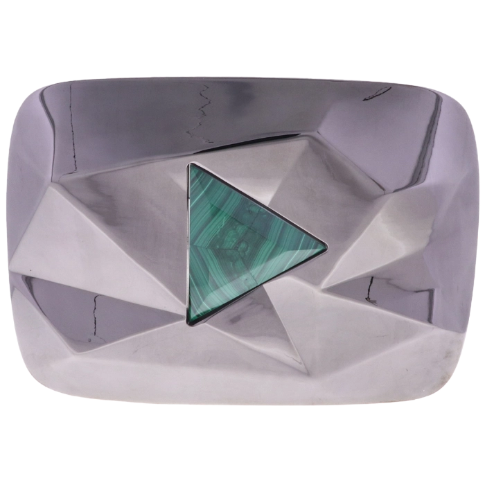 Malachite YouTube Creator Award play button 300 million subscribers