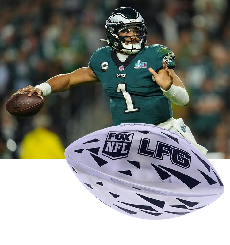 Tom Brady LFG Award Eagles Football Trophy