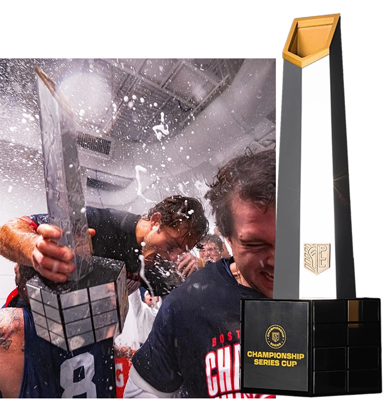 Premier Lacrosse League Trophy custom sports award