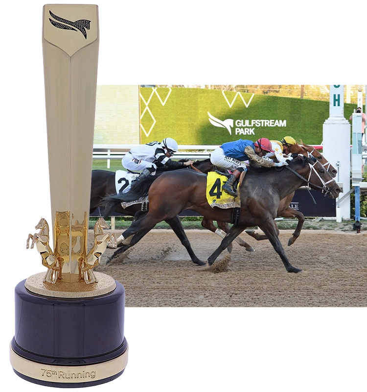 Horse Racing Photo Finish custom sports trophy