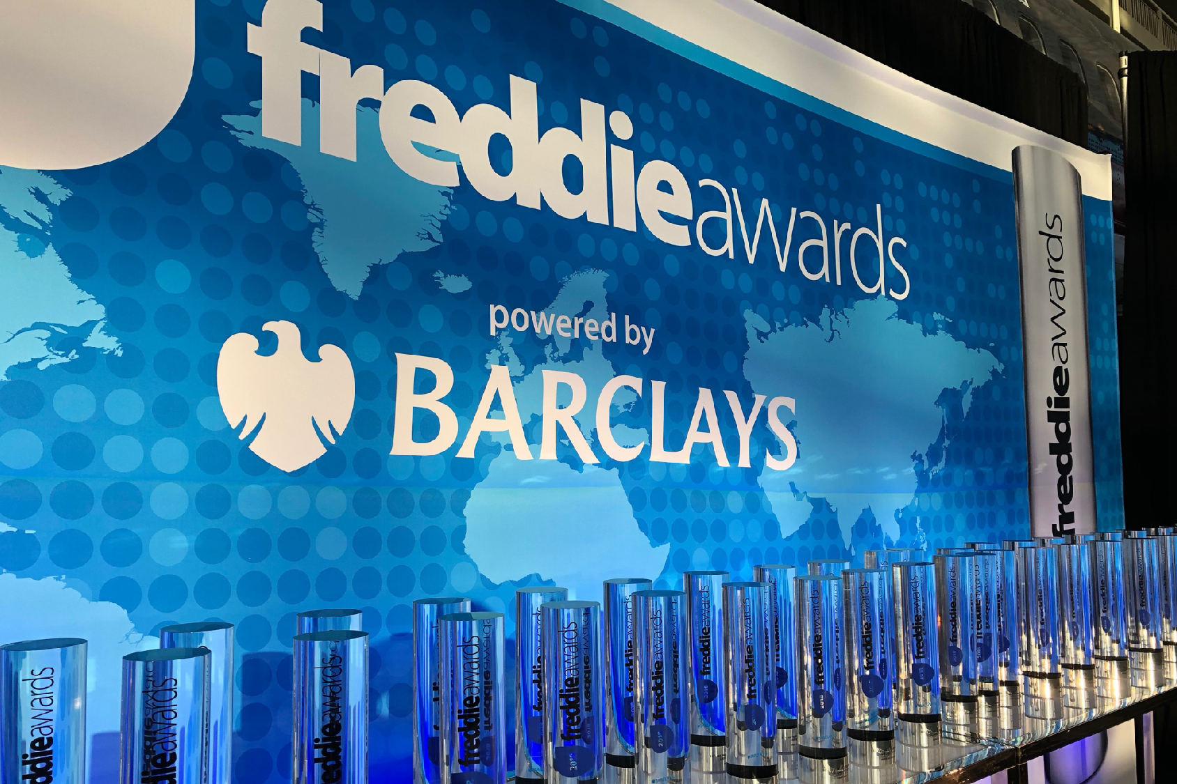 Custom trophies at the annual Freddie Awards
