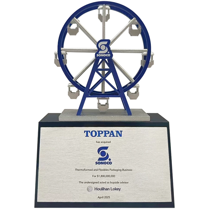 custom deal toy made by Society Awards Finance Group