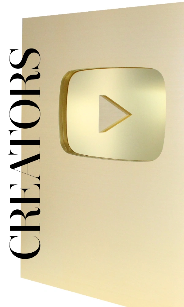 YouTube Creator Award Gold Play Button