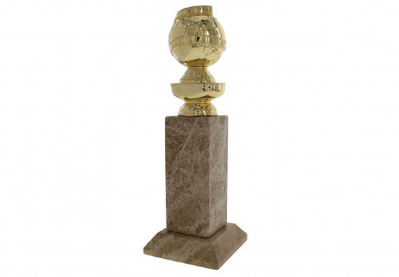 World Famous Entertainment Award - the Golden Globe Award Trophy. A beautiful, custom Society Awards creation - a gold-plated metal casting mounted on custom, high-end marble base.
