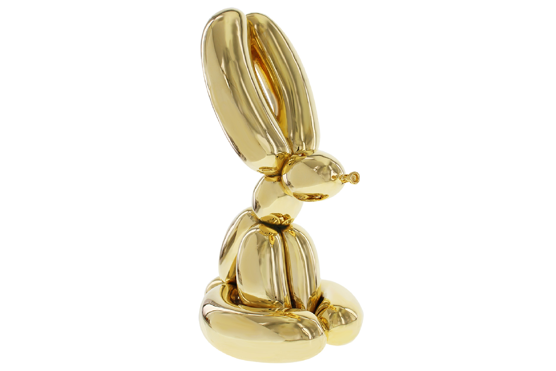 Priceless 24kt gold plated bronze cast sculpture of museum quality detail for world famous artist Jeff Koons for AFTA manufactured by Society Awards