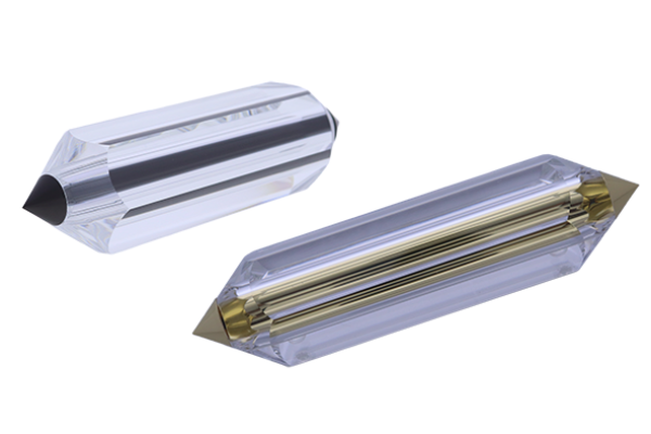 Gold and black crystal double sided pencils