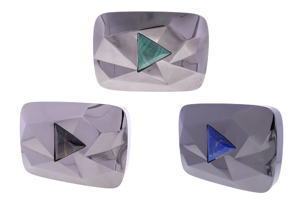 YouTube has introduced three new creator milestone awards. A play button with tigers eye for 200 million subscribers, malachite for 300 million subscribers, and lapis lazuli for 400 million subscribers.