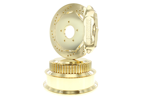 Gold tiered car-inspired award
