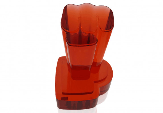 50 Million Subscribers Award, a custom acrylic Lucite trophy from Society Awards.