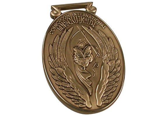 impressive complex custom medallion in bronze