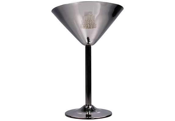 Custom corporate promotional product steel martini glass