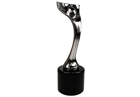 Digital, marketing and creative award crafted in cast metal with an abstract humanoid design