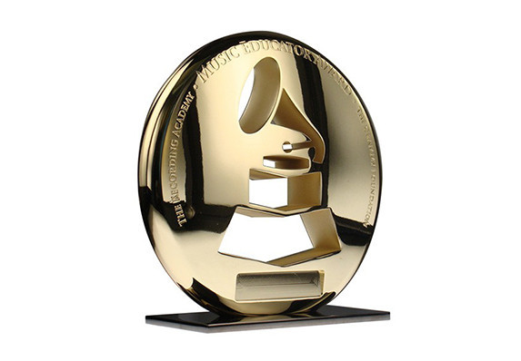 Society Awards designed gorgeous shiny gold plated awards