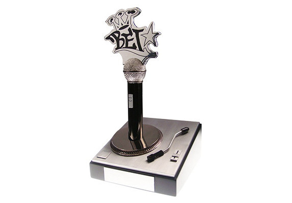 Custom made microphone and turntable award to recognize excellence in hip hop