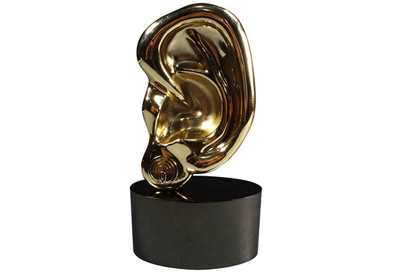 diecast gold plated ear award