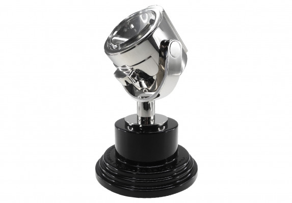 Realistic searchlight trophy form designed by Society Awards