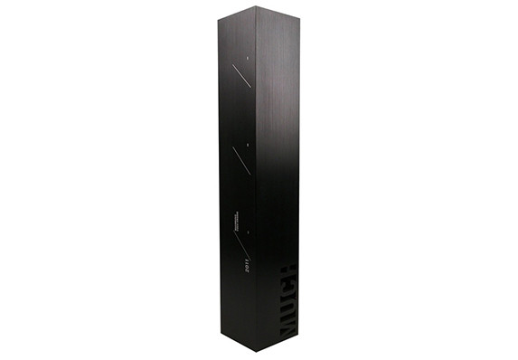 Music Video Awards awesome modern sculpture black anodized aluminum monolith for prestigious awards program.