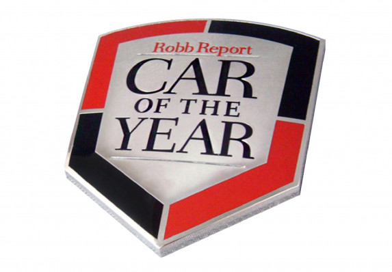 Custom medallion with enamel fill for Robb Report Car of the Year Award