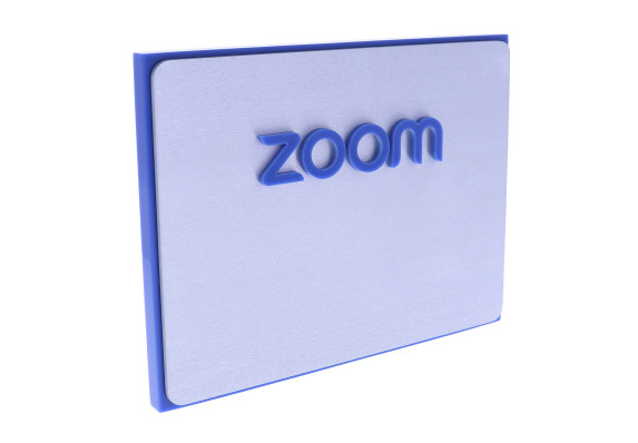 Arcylic and Metal plaque with raised acrylic lettering