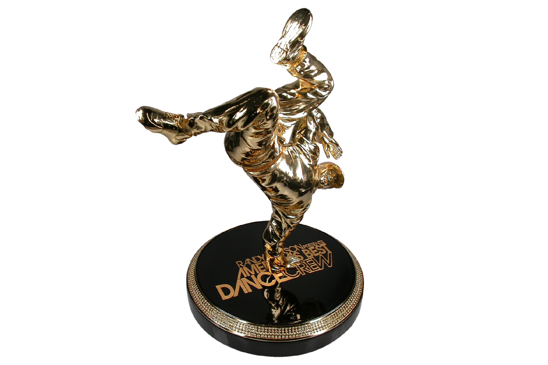 Custom award with a cast resin break dancer