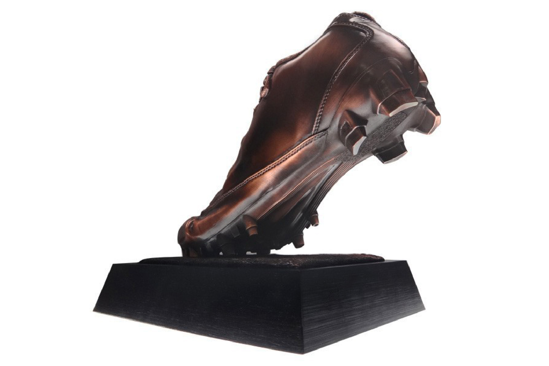 Football cleat running show trophy