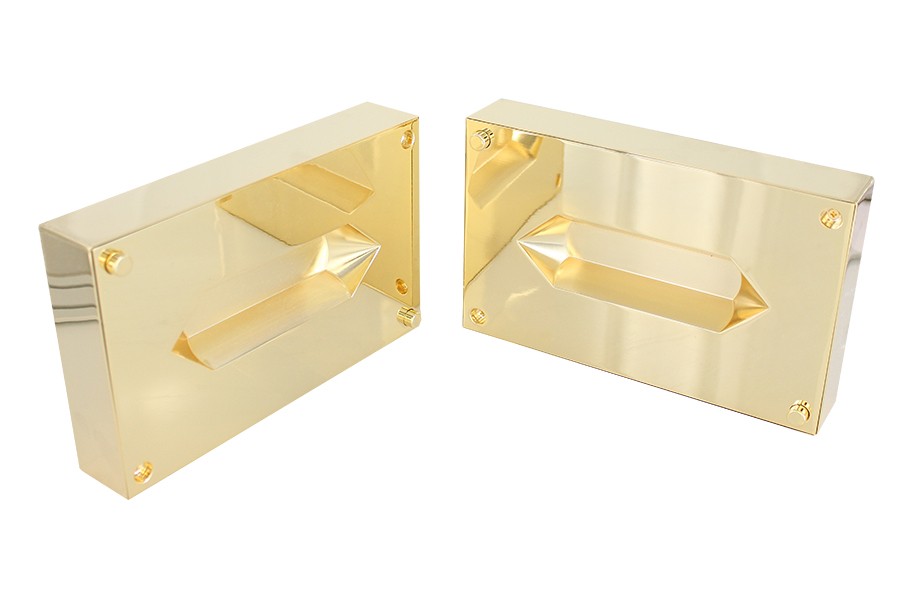 Custom, diecast and hand-assembled award with two precision-formed, gold-plated halves that fit together