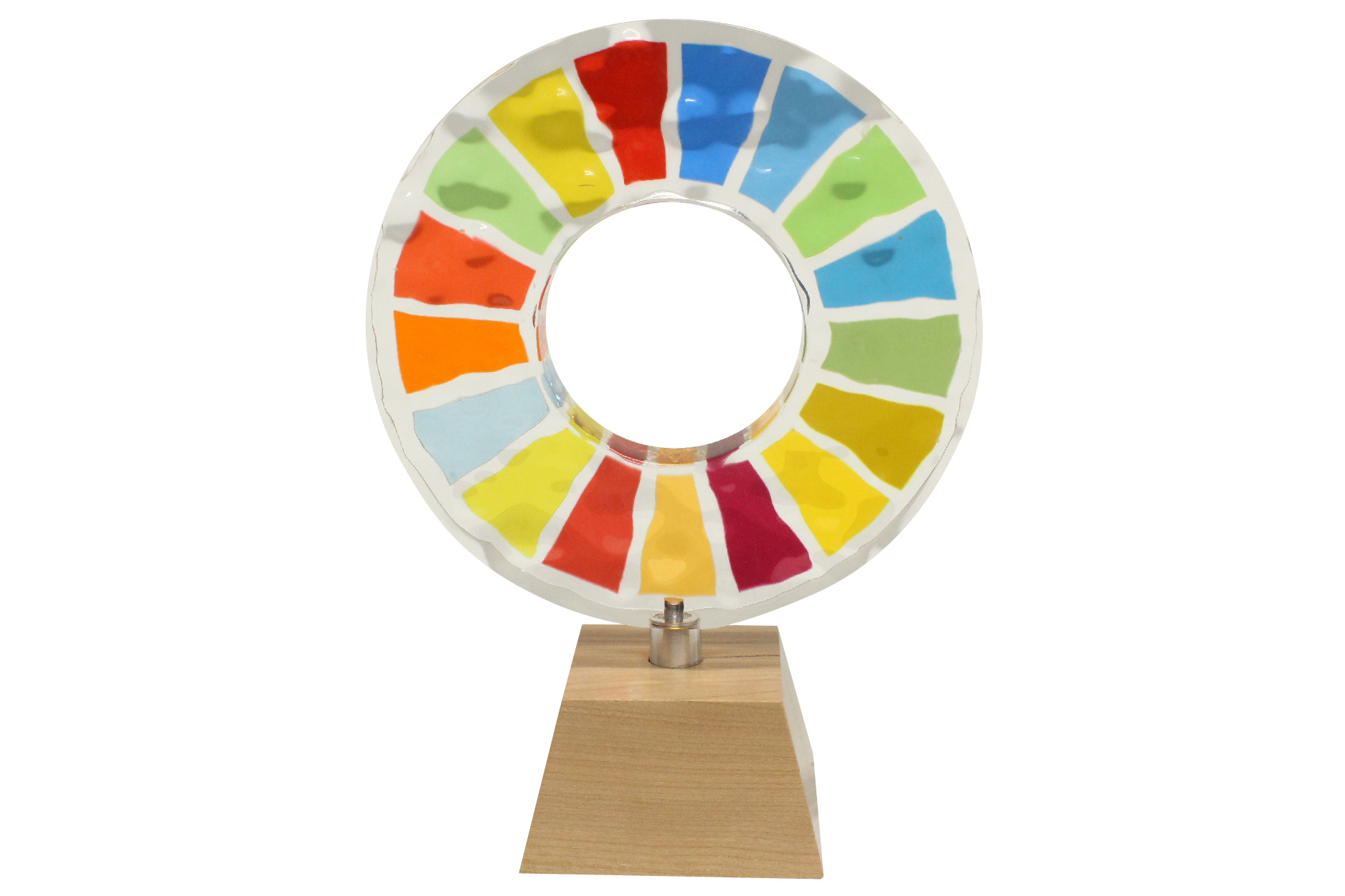 Colorful custom acrylic trophy