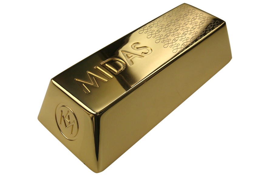 Custom corporate gold bar award