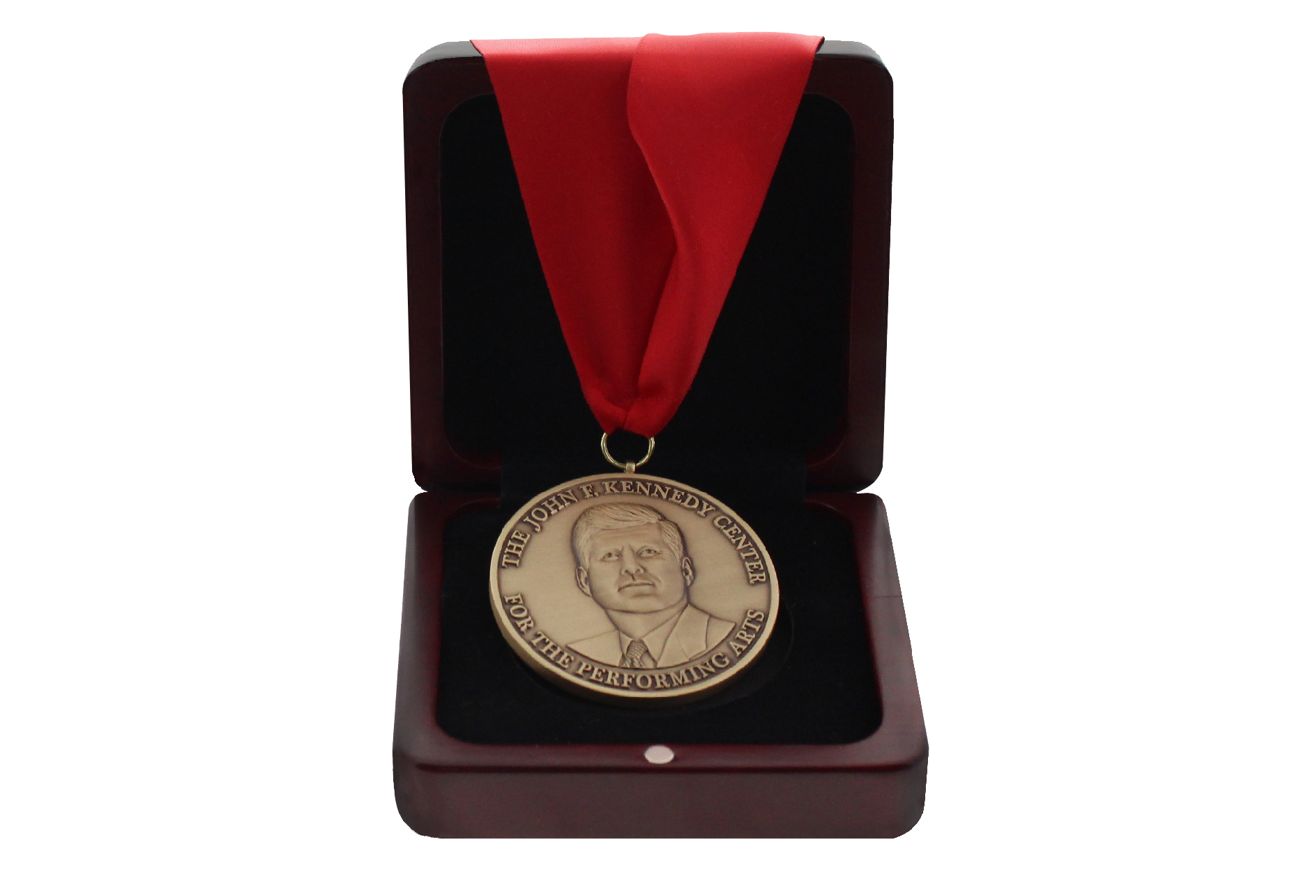 Gold Medallion with Presidential Portrait