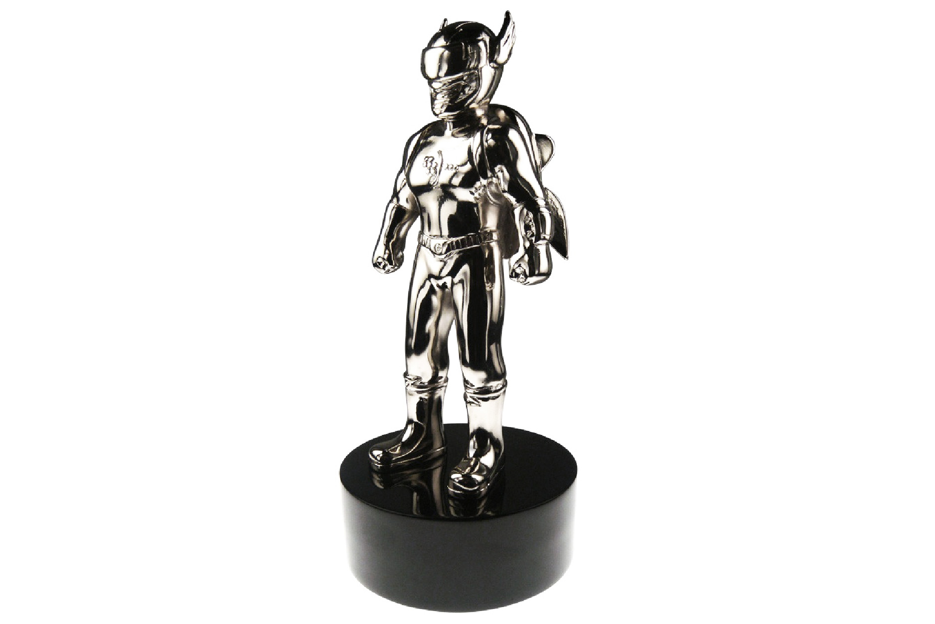 Action figure trophy of a rocket man