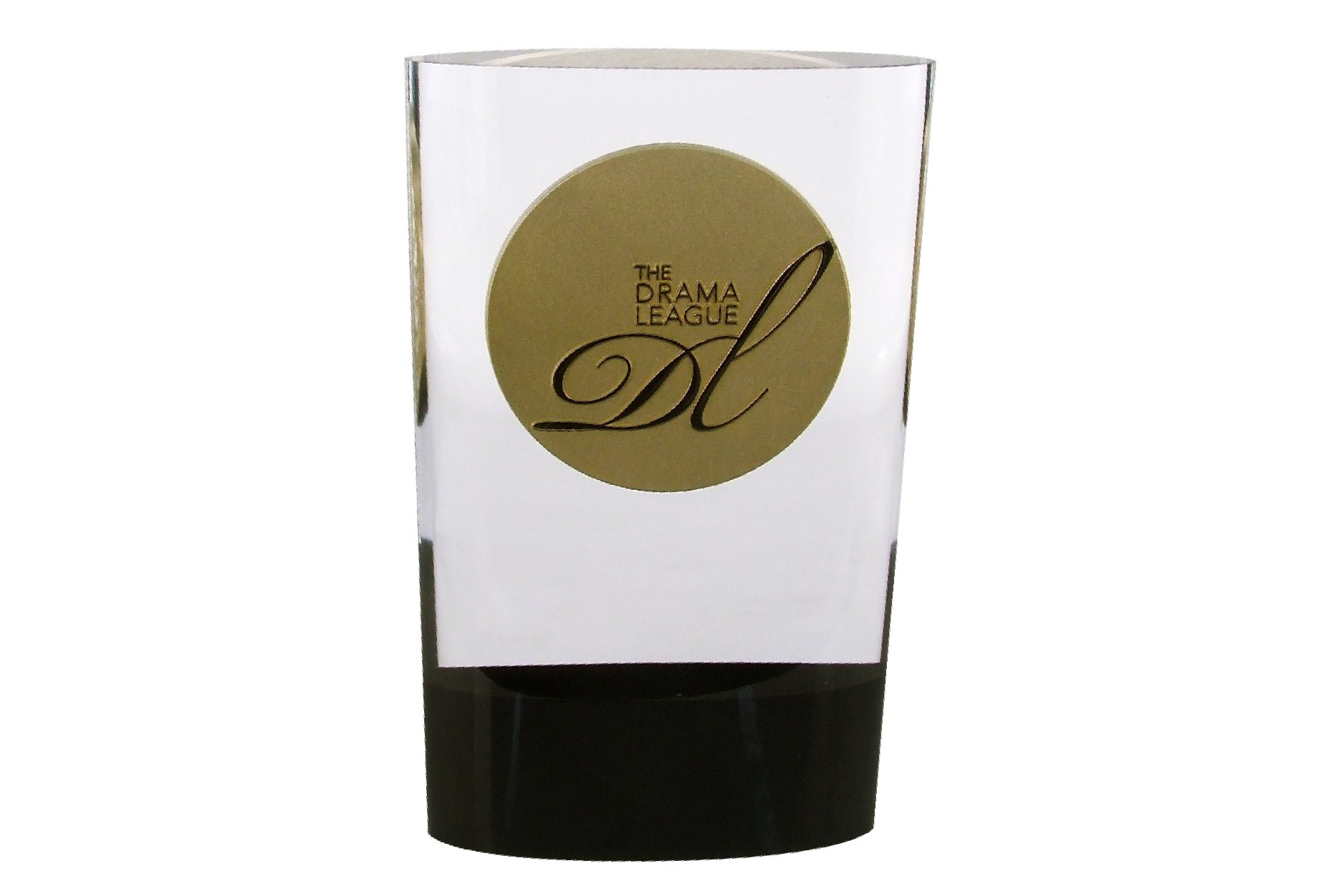 Custom acrylic award with medallion embedment