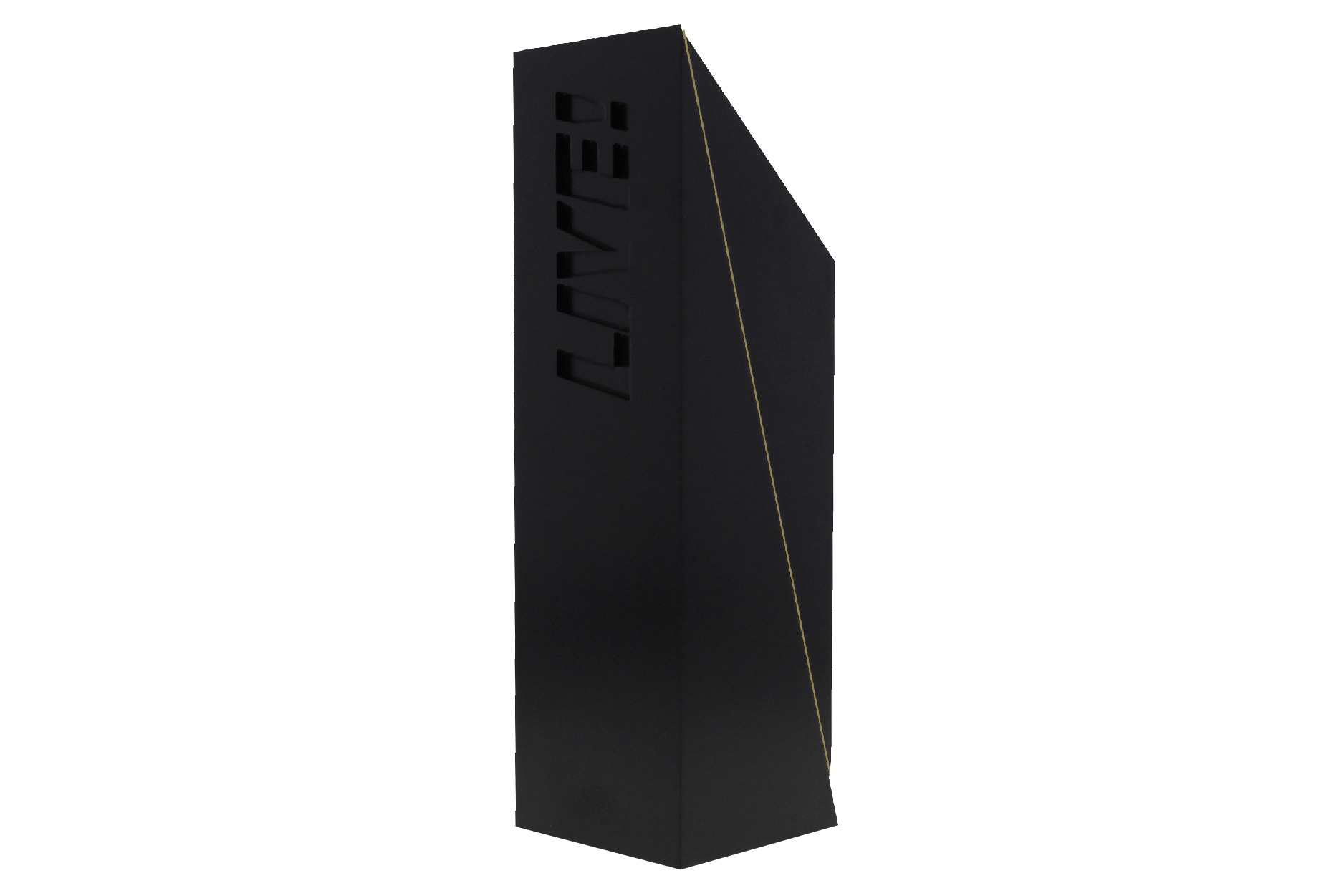 Black and Gold Column Trophy