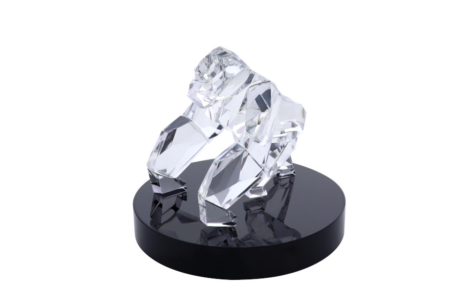 Hand Crafted Crystal Gorilla Sculpture Award | Society Awards