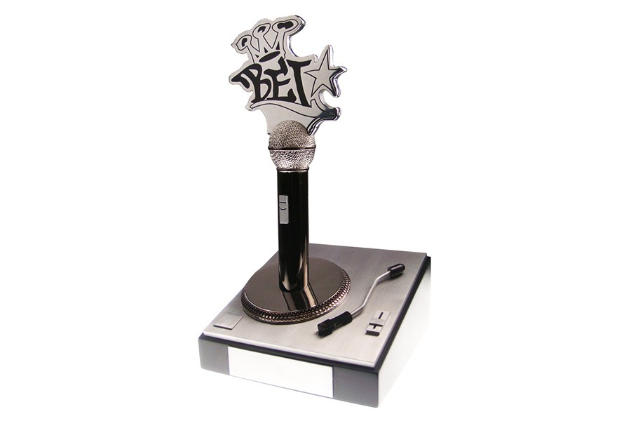 Custom made microphone and turntable award