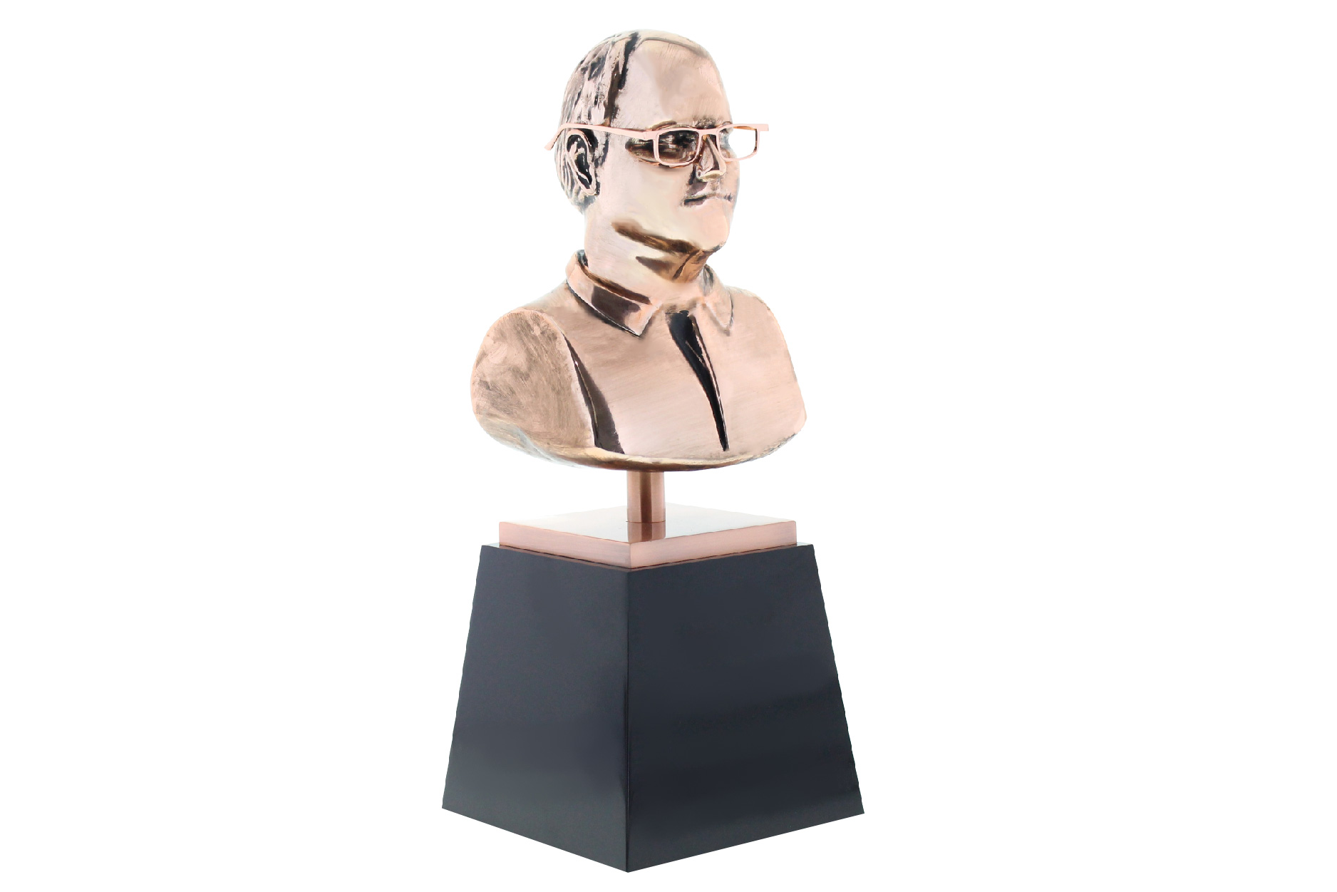 Metal Bust Trophy in Bronze