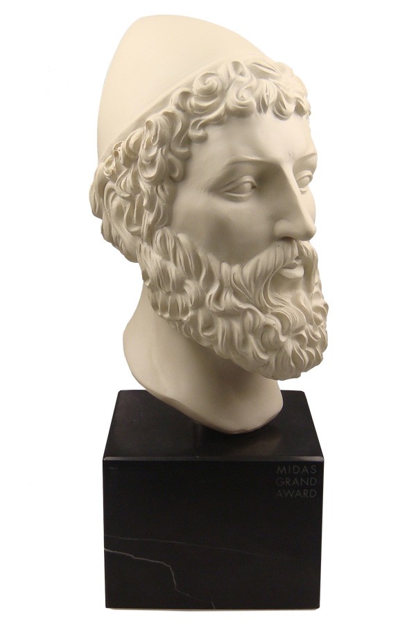 Bust sculpture of King Midas