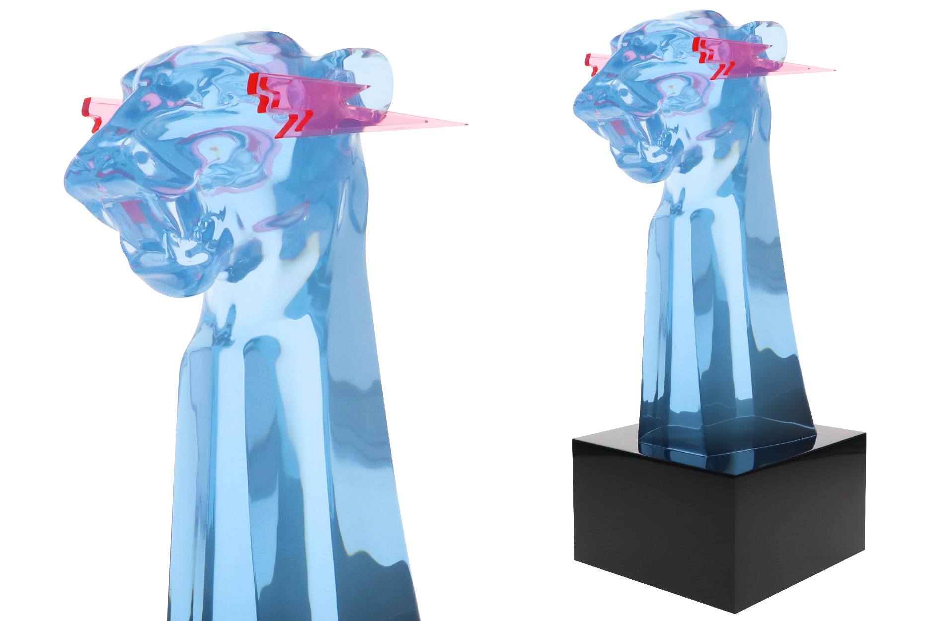 MrBeast 50 Million Subscriber custom award crafted in high-end Lucite acrylic in a sculptural version of MrBeast