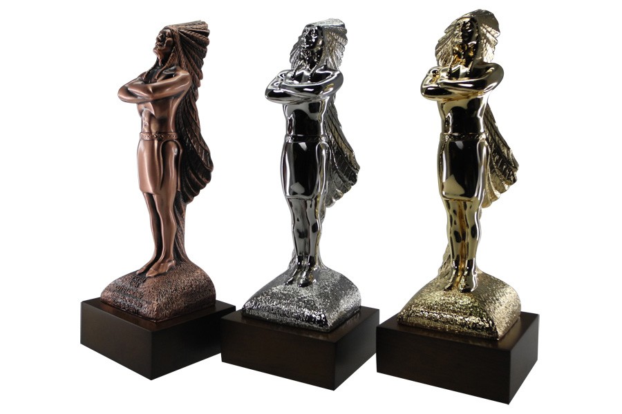 Prestigious point-of-purchase advertising award. This industry award is custom crafted in cast metal and plated in three finishes.