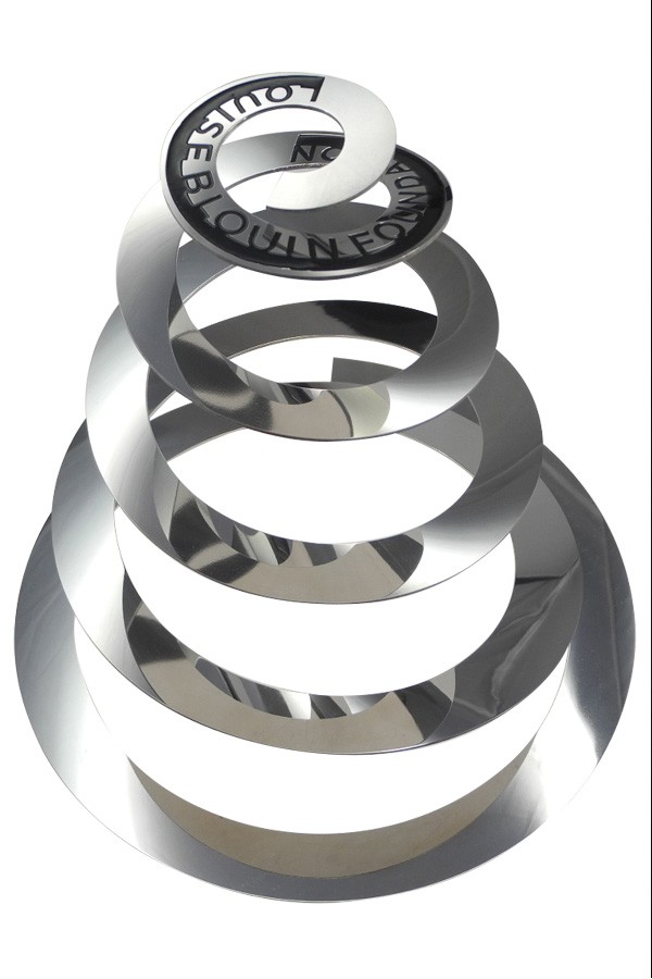 Spiral steel sculpture award