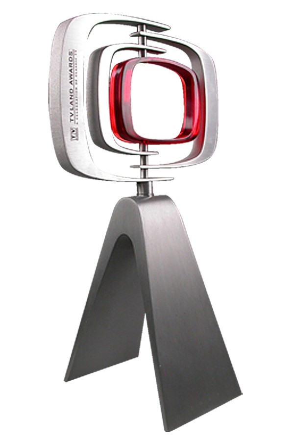 Television award with moving panels