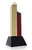Hexagon Gold Red Award