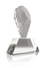 Paris Crystal 1 Oval Award