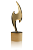 Society Star Polished Bronze  Award
