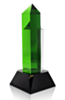 Hexagon Green Clear Award