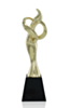 Event Figure Gold Plated Metal Award